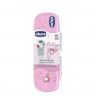 Chicco Kit Higiene Oral Rosa 12M+