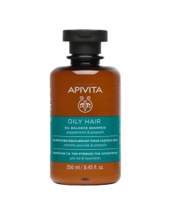 Apivita Oily Hair Shampoo Equilibrante Anti-Oleosidade 250ml