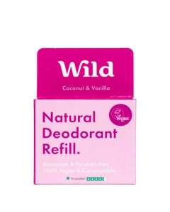 Wild Desodorizante Natural Recarga Coco e Baunilha 40g